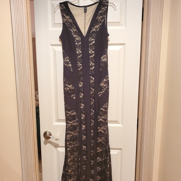 Windor Black Lace Floor Length Gown - Picture 1 of 2
